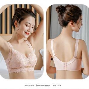 2 Pcs Wireless Ladies Bras Push Up Pink Unpadded Sexy Lingerie 34/75 B